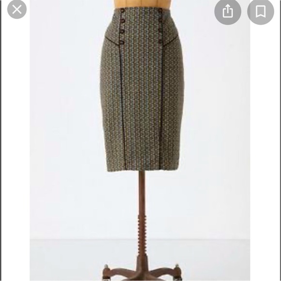 Eva Franco skirt - multicolored tweed pencil skirt wool blend fully lined - Picture 1 of 10